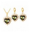 Fashion Wedding Necklace Zirconia Earrings