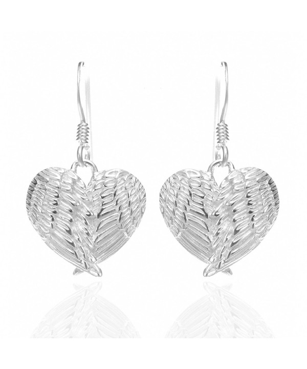 Sterling Silver Feathers Dangle Earrings