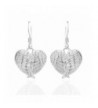 Sterling Silver Feathers Dangle Earrings