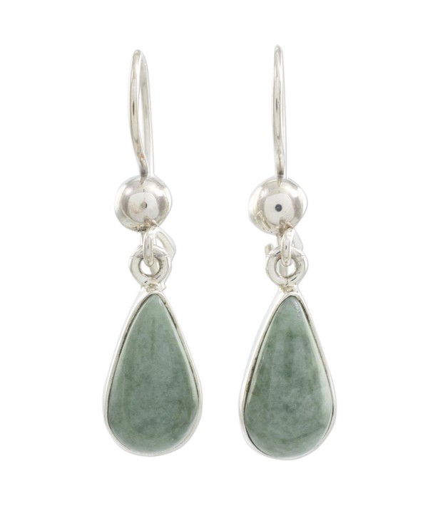 NOVICA Sterling Silver Teardrop Earrings