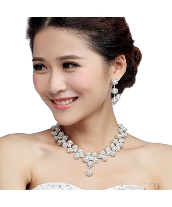 Miraculous Garden Rhinestone Necklace Earrings