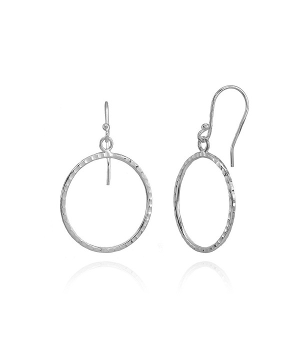 Sterling Silver Hammered Fashion Earrings