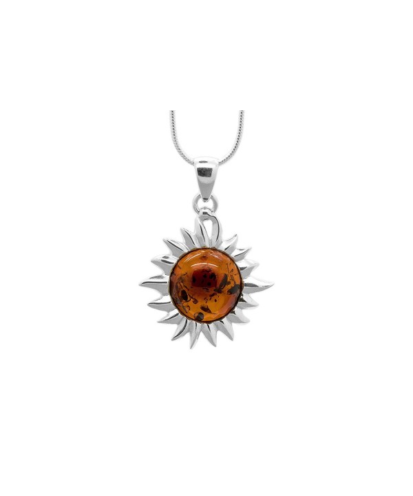 Sterling Flaming Pendant Necklace included