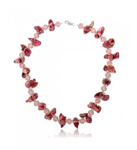 Cultured Freshwater Crystal Necklace Lobster