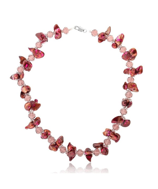 Cultured Freshwater Crystal Necklace Lobster