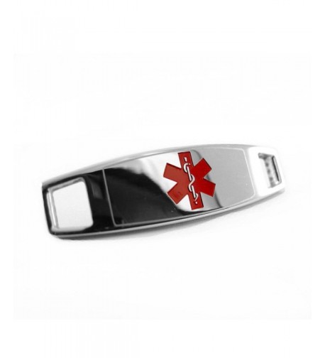 MyIDDr Steel Medical Attached Bracelet