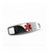 MyIDDr Steel Medical Attached Bracelet