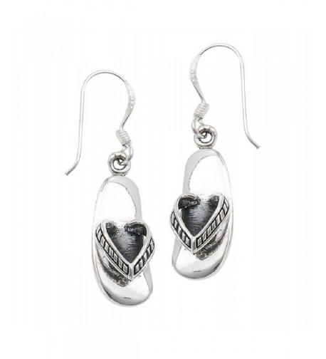 Sterling Silver Sandal Dangle Earrings