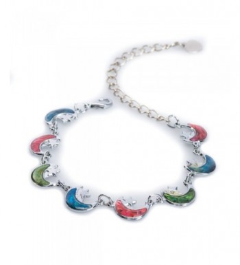 Silver tone Crescent Anklet Jewely Nexus