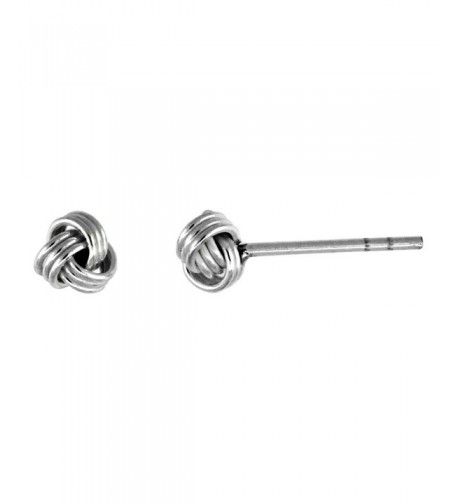 Tiny Sterling Silver Knot Earrings