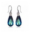 Blue Crystal Water Drop Earring