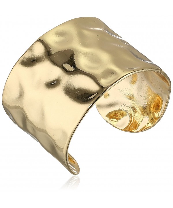 Panacea Gold Hammered Cuff Bracelet