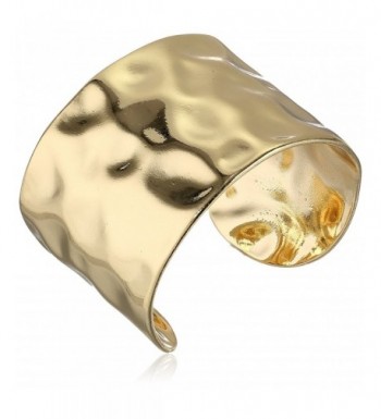 Panacea Gold Hammered Cuff Bracelet