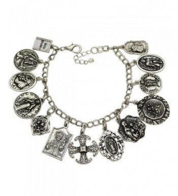 Catholic Religious Prayer Charm Bracelet