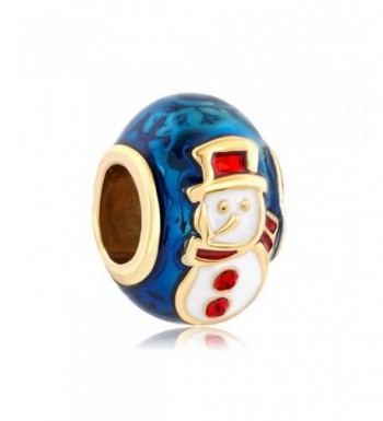 LovelyCharms Snowman Bead Fits Bracelets
