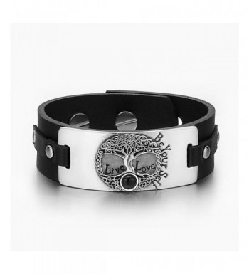 Celtic Simulated Adjustable Leather Bracelet