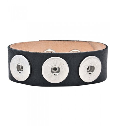 Ebony Leather Bracelet Interchangeable Collection