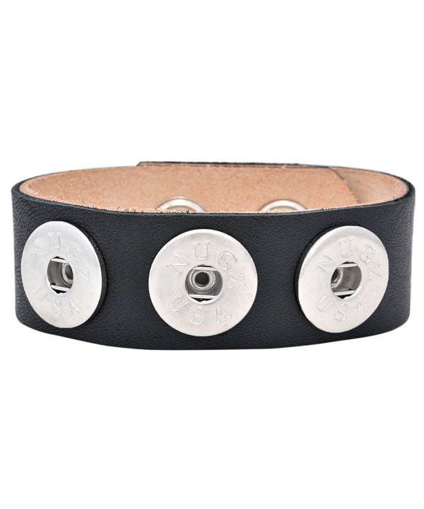 Ebony Leather Bracelet Interchangeable Collection