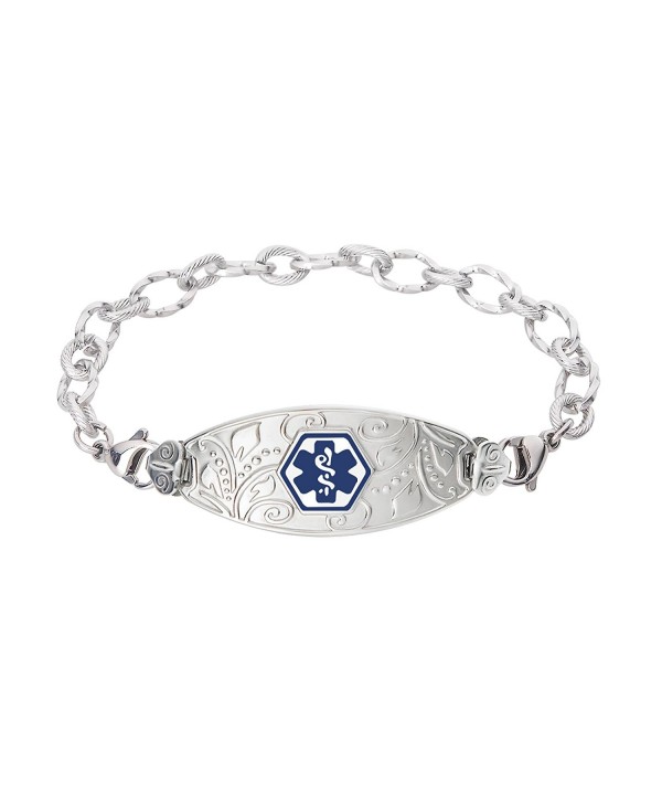 Divoti Engraved Filigree Bracelet Stainless