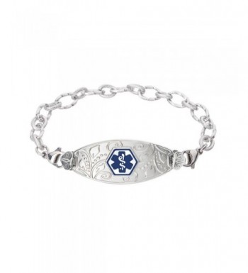 Divoti Engraved Filigree Bracelet Stainless