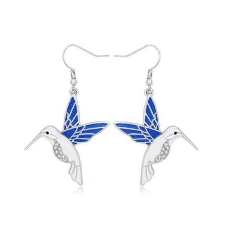 NOUMANDA Rhinestone Hummingbird Earrings Jewelry