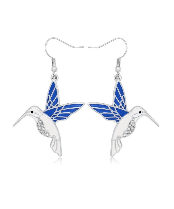 NOUMANDA Rhinestone Hummingbird Earrings Jewelry