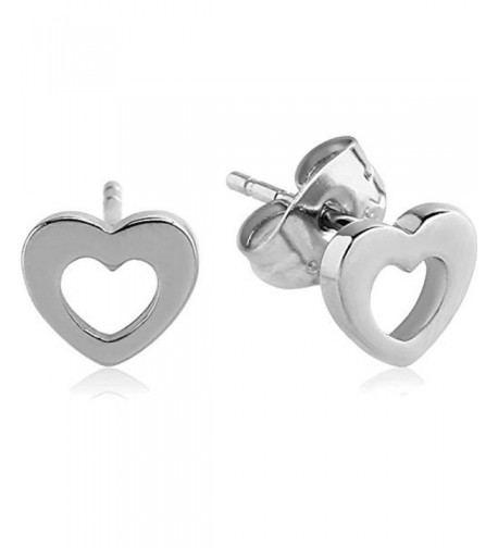 Stainless Steel Shaped Silver Earrings