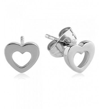 Stainless Steel Shaped Silver Earrings