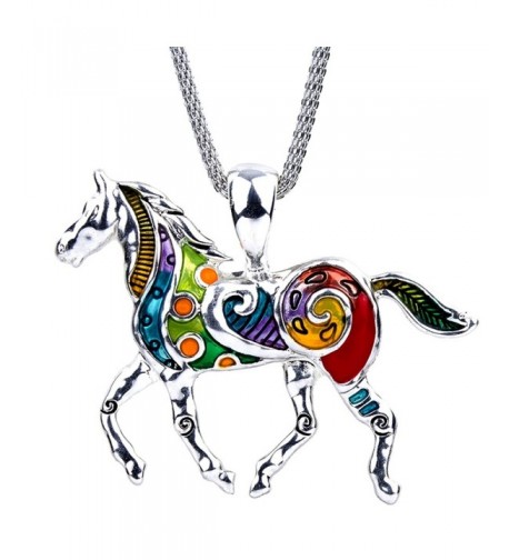 DianaL Boutique Colorful Pendant Necklace