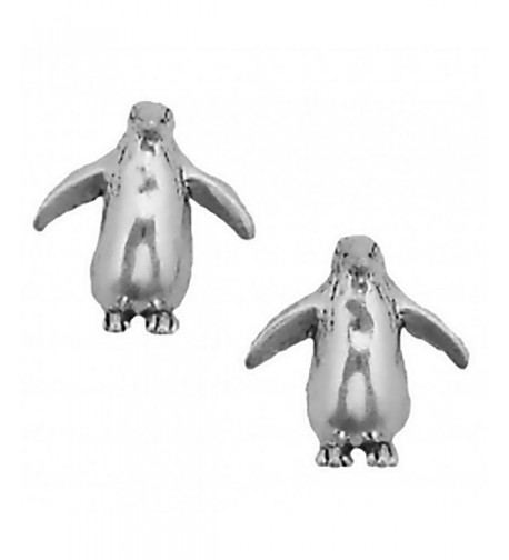 Corinna Maria Sterling Penguin Earrings Stainless