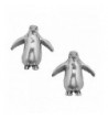 Corinna Maria Sterling Penguin Earrings Stainless