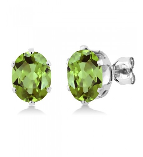 Sterling Peridot Gemstone Birthstone Earrings