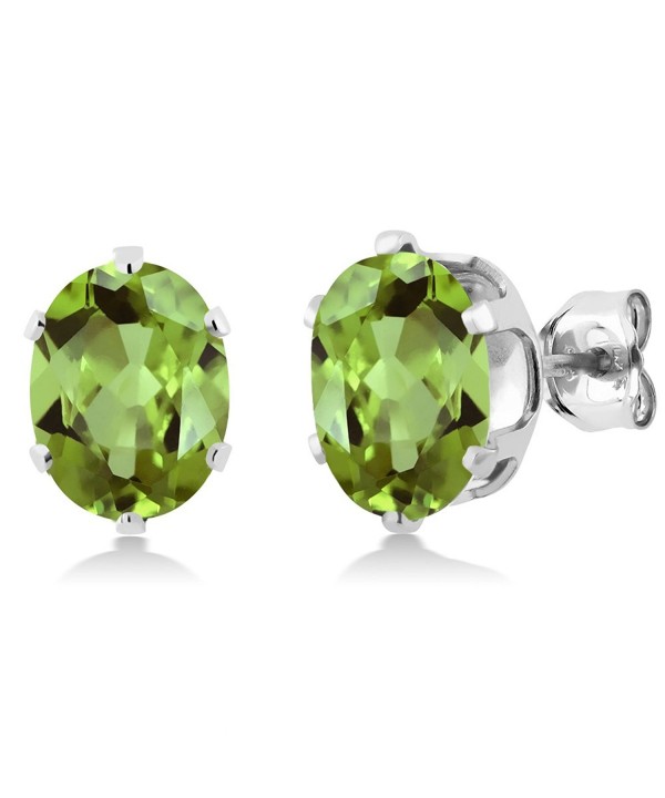 Sterling Peridot Gemstone Birthstone Earrings