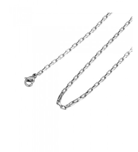 HooAMI Stainless Steel Necklace Sliver