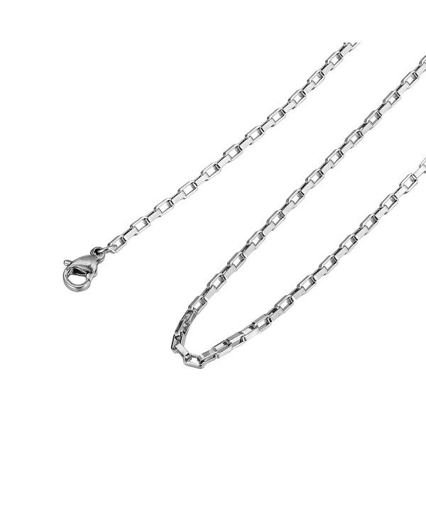 HooAMI Stainless Steel Necklace Sliver
