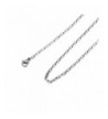 HooAMI Stainless Steel Necklace Sliver