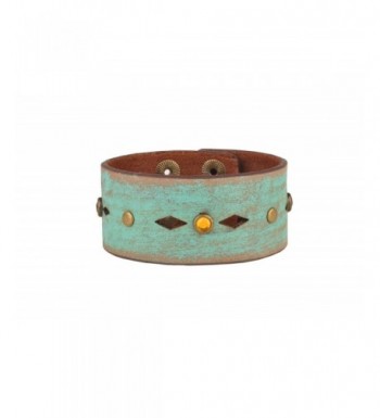 Hand Painted Leather Bracelet Cut Outs