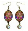 Ganesh Intellect Iridescent Rhinestone Earrings