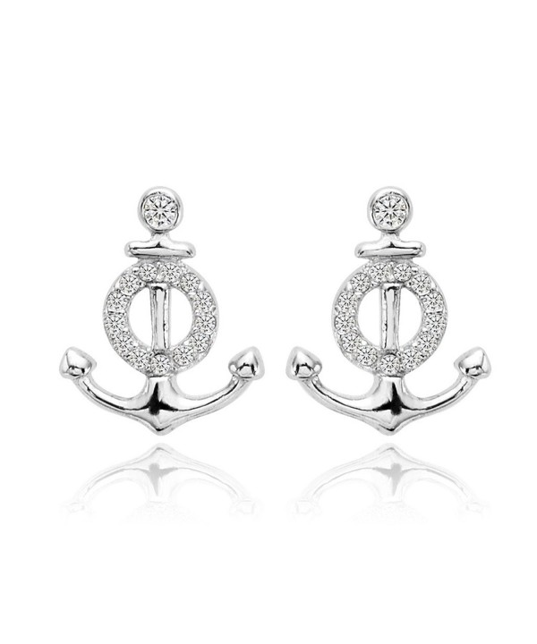 EVER FAITH Sterling Zirconia Nautical