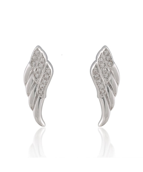 Sterling Silver Sparkling Zirconia Earrings
