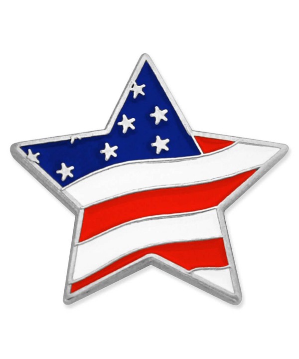 PinMarts Shaped American Patriotic Lapel