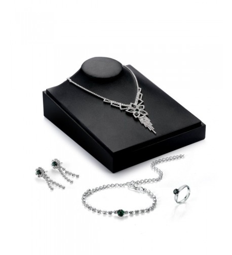 OUFO Fashion RhineStone Bracelet Necklace