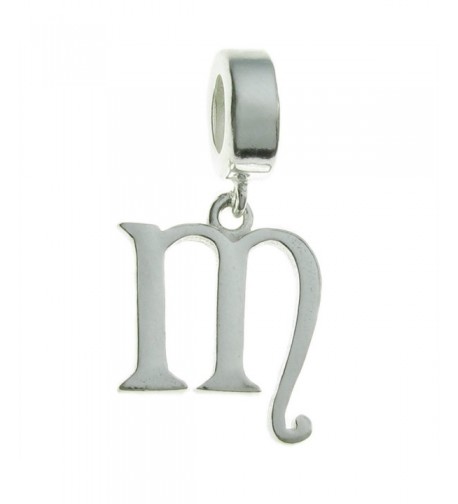 Sterling Silver Letter European Dangle