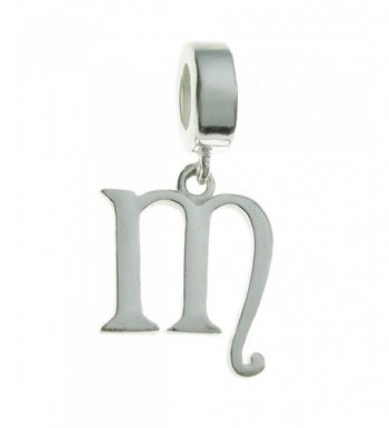 Sterling Silver Letter European Dangle