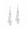 Melody Sterling Silver Treble Earrings