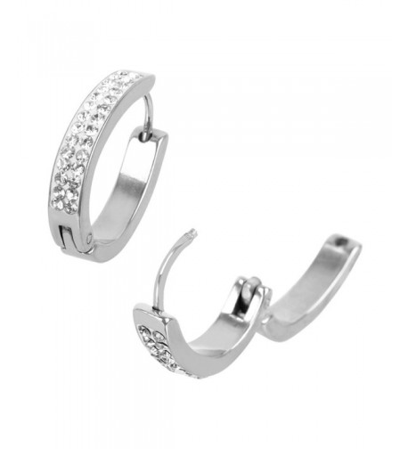 INOX Stainless Shaped Huggie Earrings