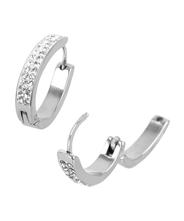 INOX Stainless Shaped Huggie Earrings