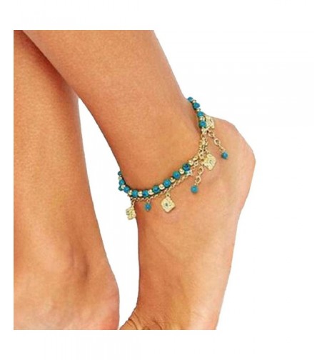 SusenstoneWomen Bohemian Turquoise Barefoot Jewelry