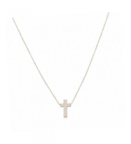 Cross Pendant Silver Necklace Religious Necklace