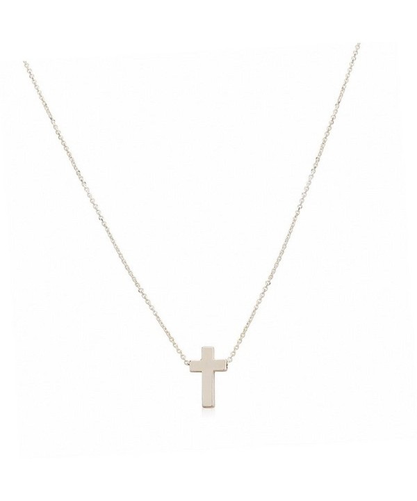 Cross Pendant Silver Necklace Religious Necklace